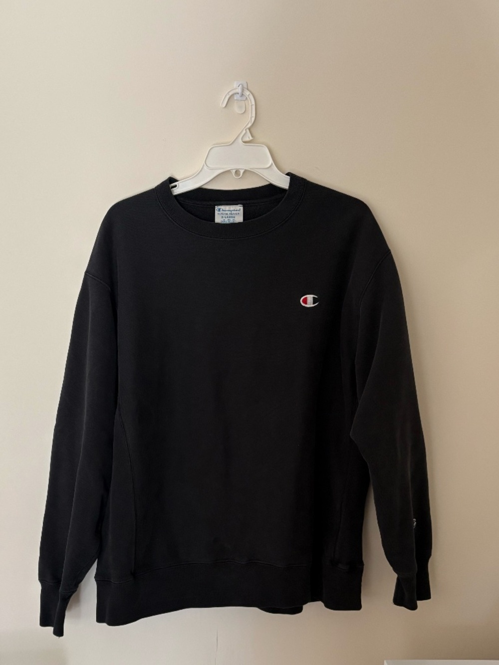 Vintage Champion Unisex Black Sweatshirt